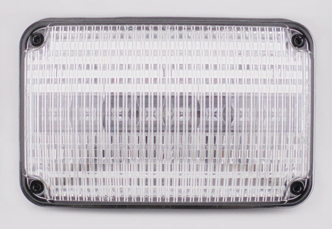 Whelen 60R02FCR Replacement 600 Series Clear/Red LED Light
